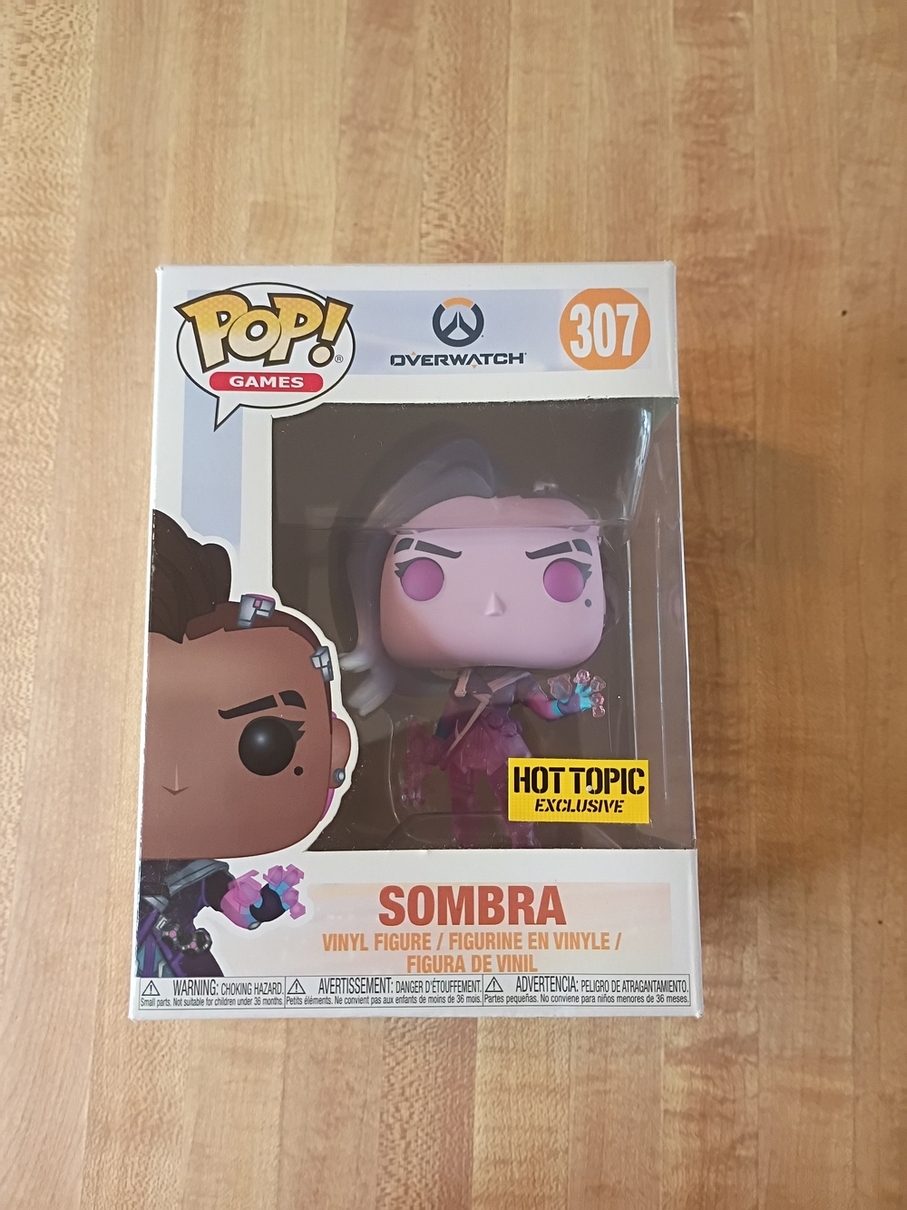 Funko Pop! Games Overwatch Sombra Vinyl Figure Purple Pink
